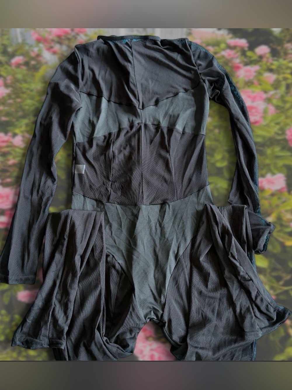Black Mesh Catsuit Black NWOT